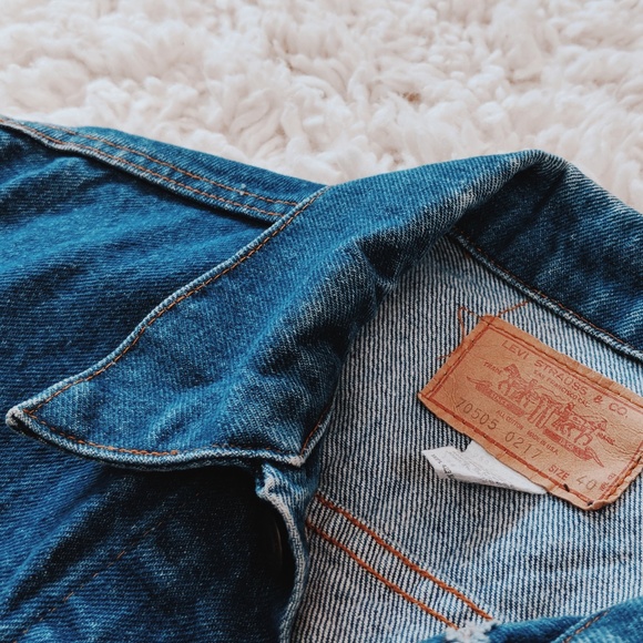 Vintage Mid-70s Levi’s 70505 Denim Trucker Jacket Style 0217 Size 40 (Women’s M) - Picture 2 of 7